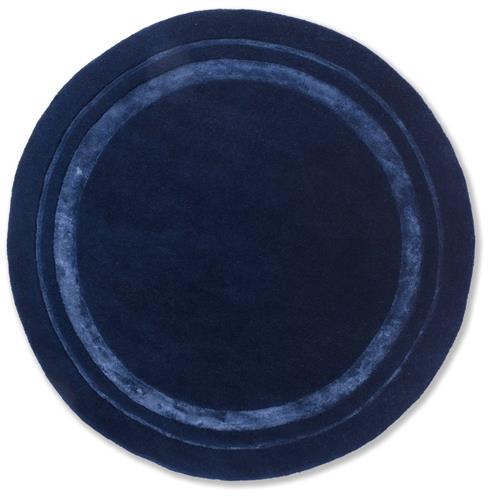 Jednobarevný kruhový koberec Laura Ashley Redbrook midnight 81808