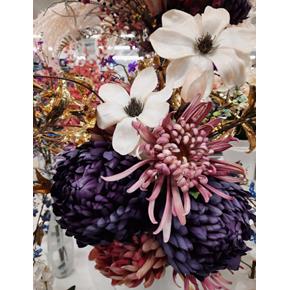 Umělá květina Silk-ka Chryzantéma velkokvětá fialová