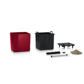 Samozavlažovací květináč Lechuza Cube Premium 30 červená