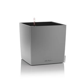 Samozavlažovací květináč Lechuza Cube Premium 50 stříbrná
