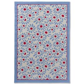 Outdoorový koberec Laura Ashley thorncliff daisy sky blue 480308