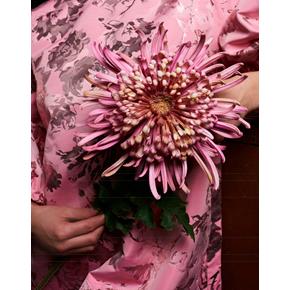 Umělá květina Silk-ka Chryzantéma střapatá růžová