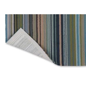 Outdoorový koberec Harlequin Spectro stripes marine/rust 442108