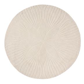Jednobarevný kruhový koberec Wedgwood Folia round stone 38301