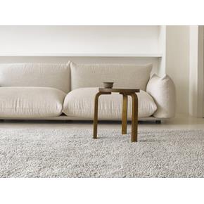 Moderní vlněný kusový koberec B&C Gravel 68001, šedý