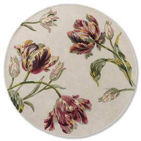 Květinový kruhový koberec Laura Ashley Gosford cranberry 81300
