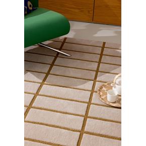 Designový vlněný koberec Marimekko Tiliskivi béžový