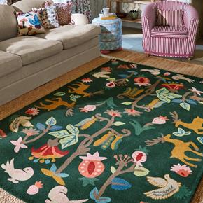 Vlněný kusový koberec Sanderson Forest of Dean 146907 