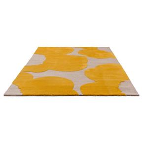 Designový vlněný koberec ISO Marimekko Unikko žlutý 132306
