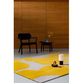 Designový vlněný koberec ISO Marimekko Unikko žlutý