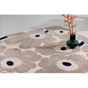 Designový vlněný koberec Marimekko Unikko šedý