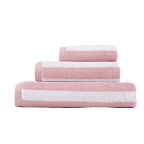 Froté ručník Lasa Efficience růžový s proužkem