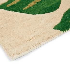 Vlněný kusový koberec Sanderson Manila green 46407