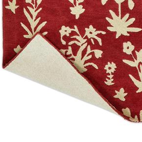 Vlněný kusový koberec Sanderson Woodland Glade damson red 146800