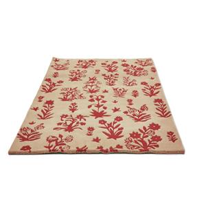 Vlněný kusový koberec Sanderson Woodland Glade linen russet brown 146801