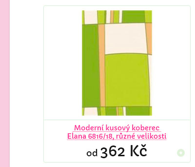 Modern� kusov� koberec Elana 6816/18, zelen�