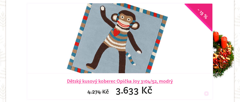 Dtsk kusov koberec Opika Joy 3104/52, modr