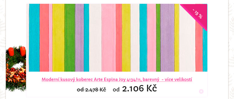 Modern kusov koberec Arte Espina Joy 4134/11, barevn