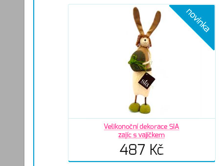 Velikonon dekorace SIA - zajc s vajkem