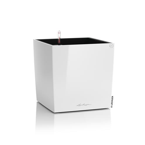 Samozavlažovací květináč Lechuza Cube Premium 40 bílá