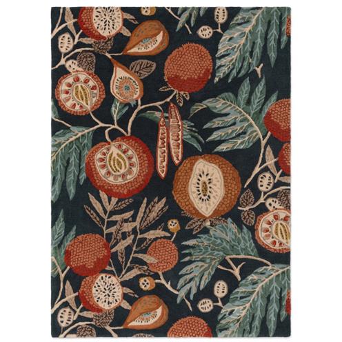 Vlněný kusový koberec Sanderson Jackfruit tumeric - indigo 148708