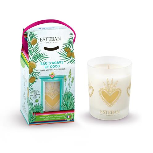 Esteban svíčka ve skle Agave water & coconut 180g