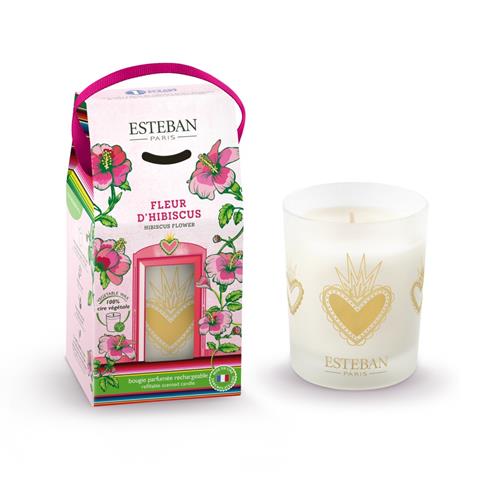 Esteban svíčka ve skle Hibiscus Flower 180g
