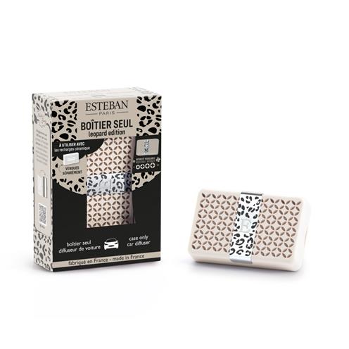 Esteban vonný difuzér do auta - pouzdro Leopard