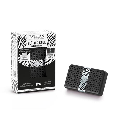 Esteban vonný difuzér do auta - pouzdro Zebra