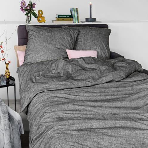 Irisette povlečení flaušový flanel Loyd melír šedé