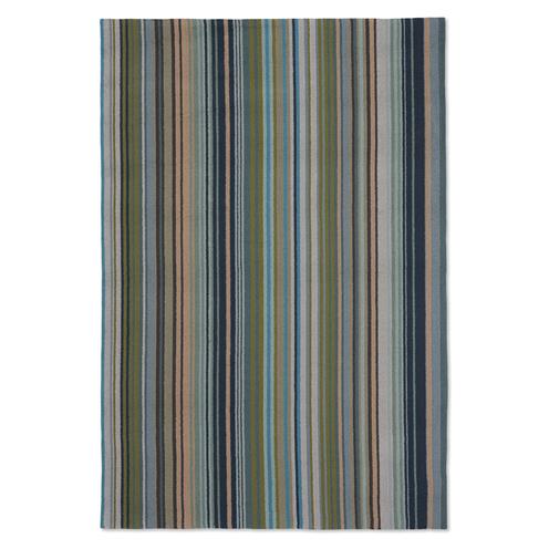 Outdoorový koberec Harlequin Spectro stripes marine/rust 442108