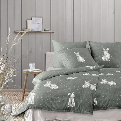 Irisette povlečení flaušový flanel Koala bílý králík 8654