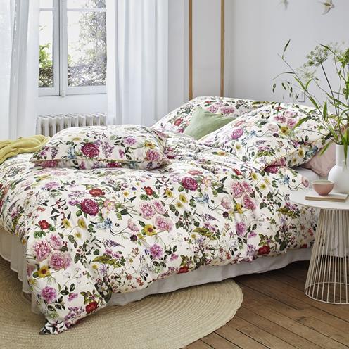 Irisette bavlněné povlečení Glamour mako satén s květy