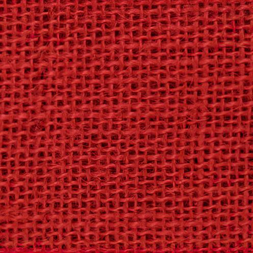 Jutová tkanina 211 g/m2 červená šíře 130 cm