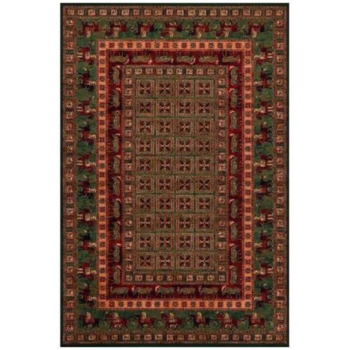 Perský kusový koberec Osta Kashqai 4301/401 zelený Pazyryk 67 x 130