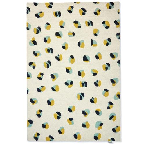 Vlněný kusový koberec Scion Leopard Dots pebble sage 125206