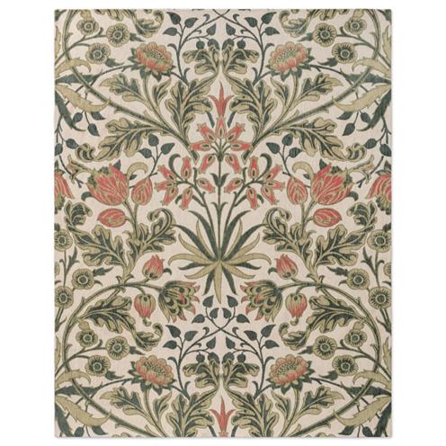 Květinový kusový koberec Morris & Co Hyacinth natural 130201