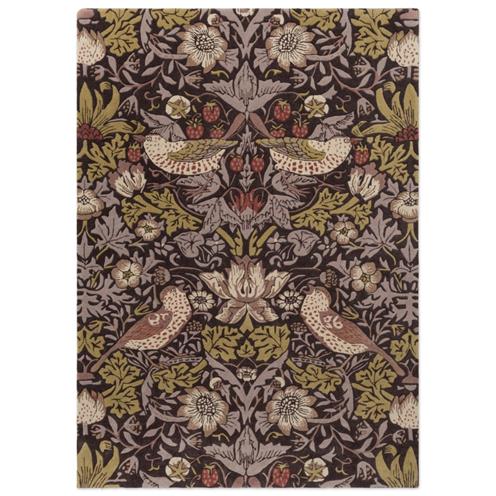 Luxusní květinový koberec Morris & Co Strawberry Thief grape 027705