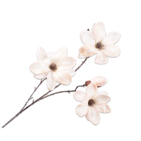 Umělá květina Silk-ka Magnolie smetanová