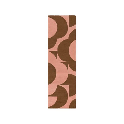 Moderní kusový běhoun Orla Kiely Prism Flower pink-terracota 158002