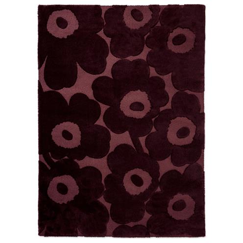 Designový vlněný koberec Marimekko Unikko vínový