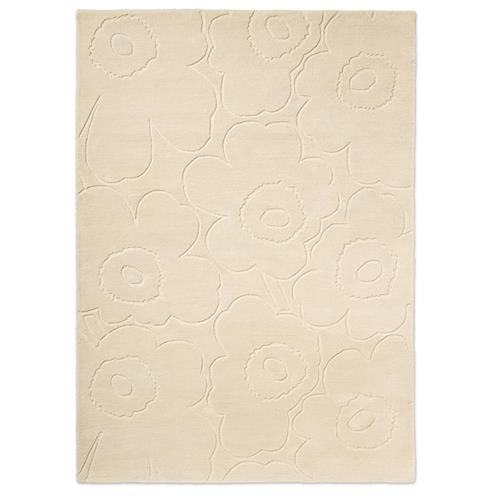 Designový vlněný koberec Marimeko Piirto Uniko bílý