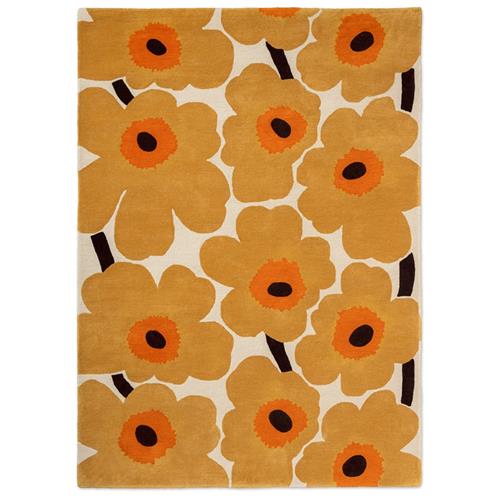Designový vlněný koberec Marimekko Unikko žlutý 132406