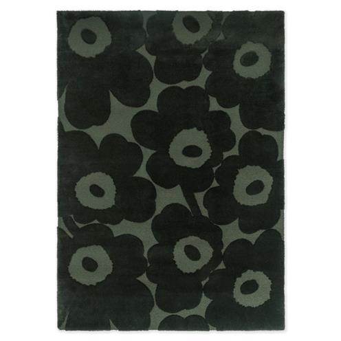 Designový vlněný koberec Marimekko Unikko zelený 132207