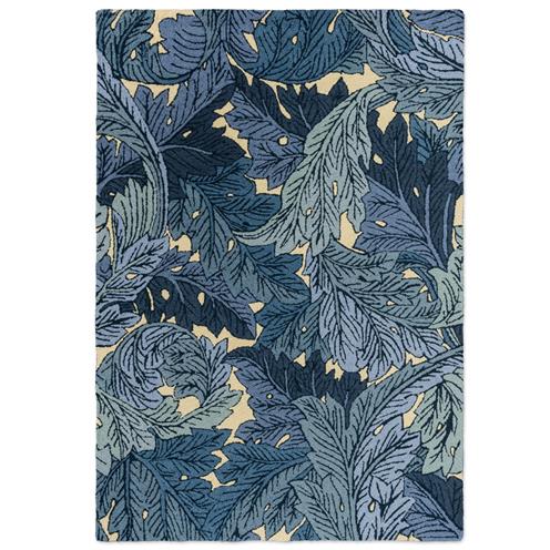 Outdoorový koberec Morris & Co Acanthus indigo 427318