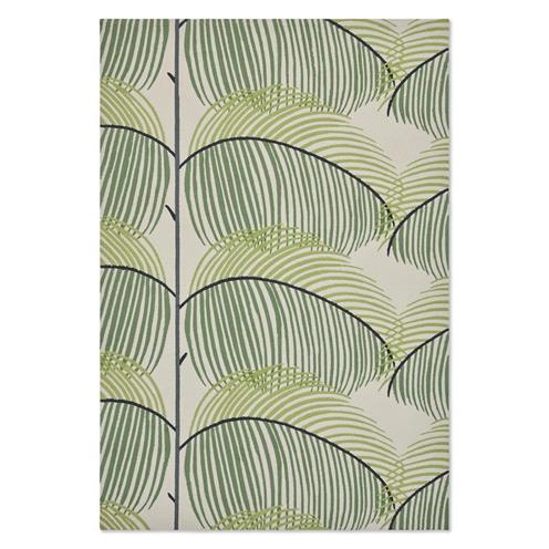 Outdoorový koberec Sanderson Manila leaf botanical green 446107