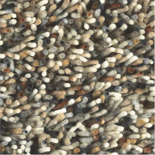 Moderní vlněný koberec B&C Rocks hnědo béžový 70401