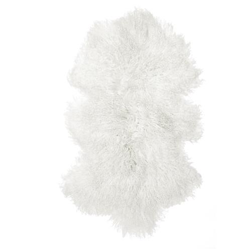 Skinnwille Home Collection kožešinová předložka Shansi bílá