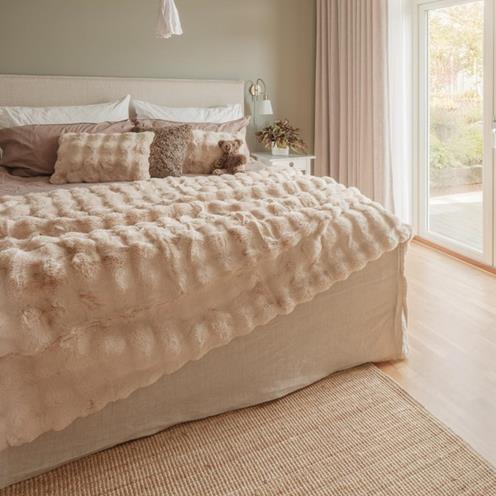 Skinnwille Home Collection kožešinový pléd Misty béžový
