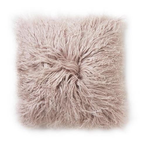 Skinnwille Home Collection kožešinový povlak na polštář Shansi růžový